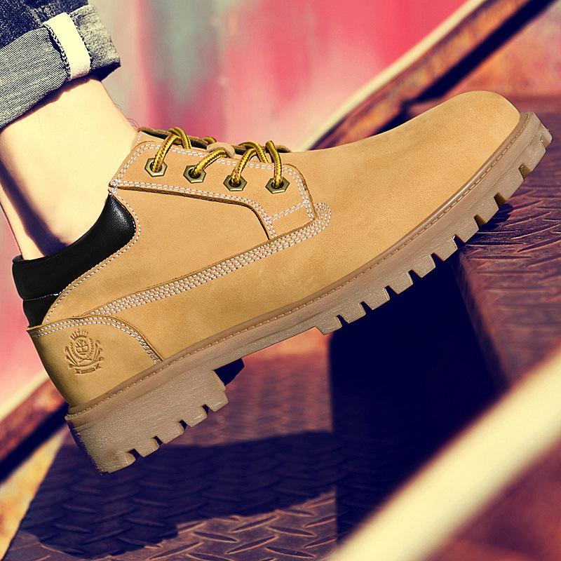 Outdoor casual big head shoes low-top retro heavy tough guy men s shoes autumn and winter cowhide big yellow boots tooling Martin boots 47
Outdoor casual big head shoes low-top retro heavy tough guy men s shoes autumn and winter cowhide big yellow boots tooling Martin boots 47