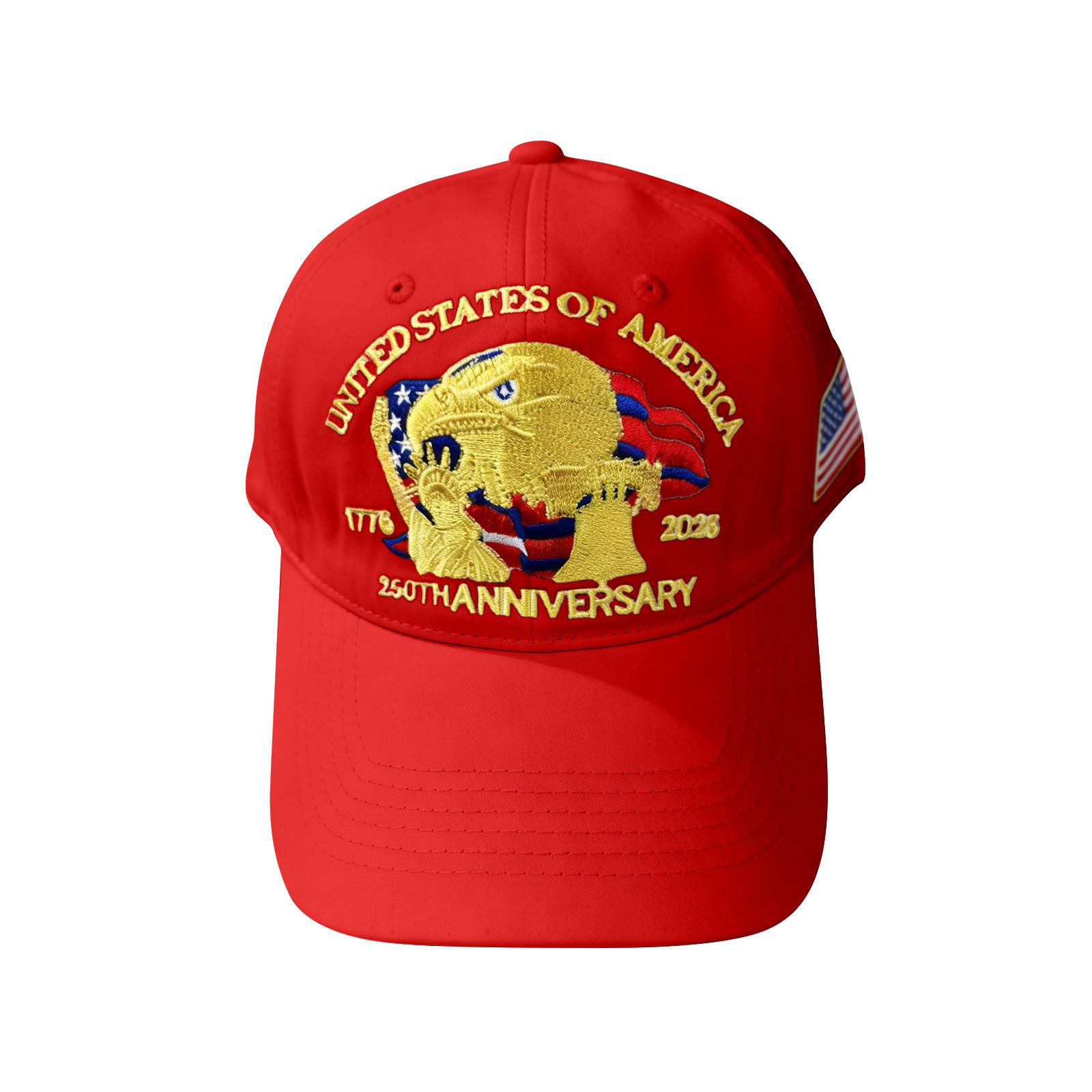 American- 250th Anniversary Embroidered Baseball Cap One Size
American- 250th Anniversary Embroidered Baseball Cap One Size