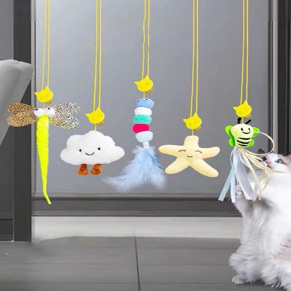 Relieve Boredom Cat Swing Toy Interactive Cat Toy Door Hanging Cat Toy Kitten Teaser Wand dragonfly
Relieve Boredom Cat Swing Toy Interactive Cat Toy Door Hanging Cat Toy Kitten Teaser Wand dragonfly