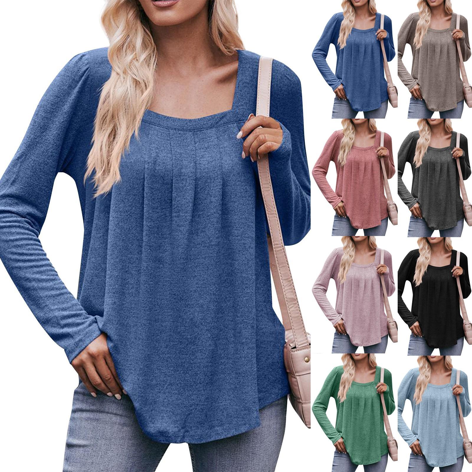 Women s Casual Solid Color Bubble Sleeve Square Neck Pleated Long Sleeved Top Top L чорний
Women s Casual Solid Color Bubble Sleeve Square Neck Pleated Long Sleeved Top Top L чорний