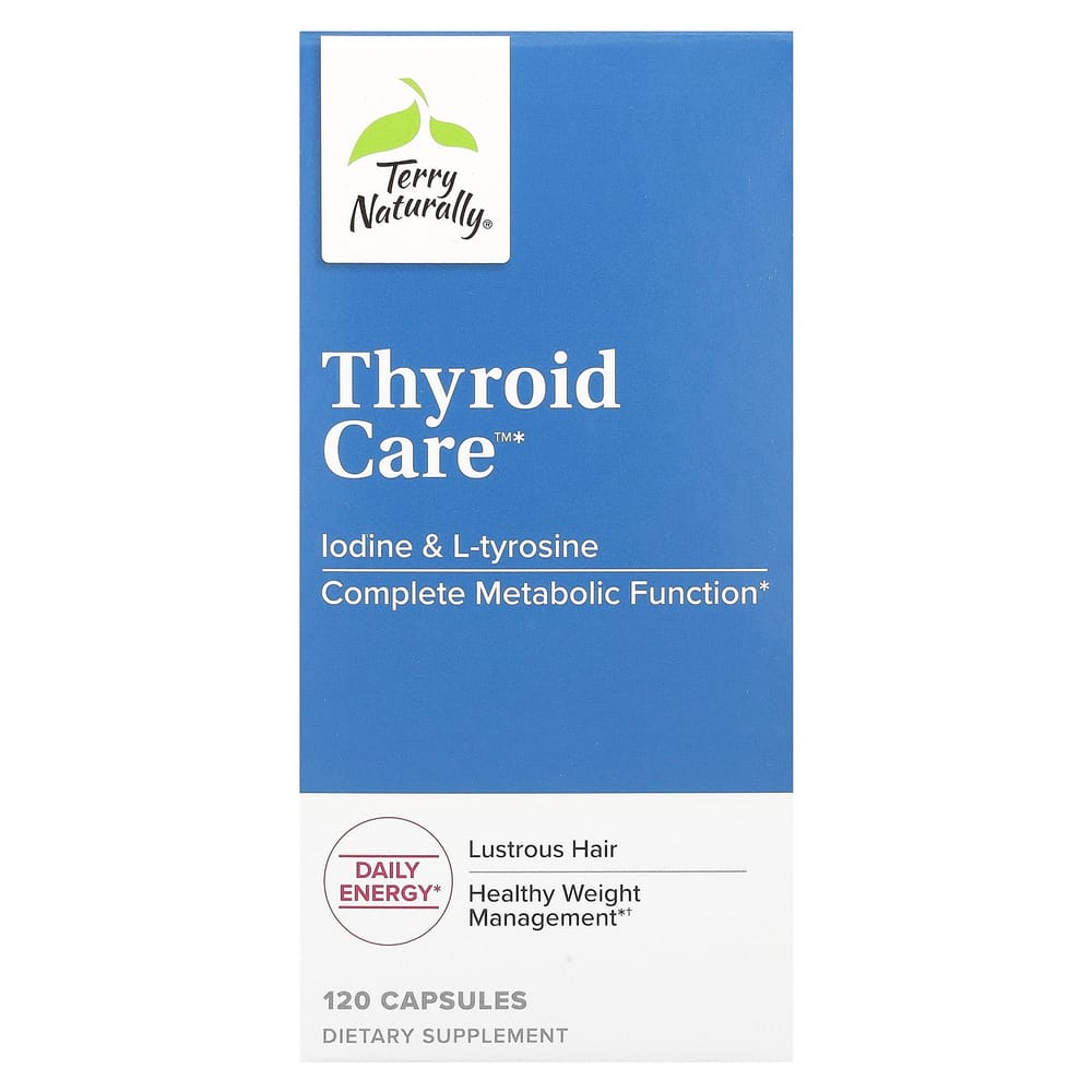 Terry Naturally Thyroid Support 120 Capsules 120 pcs - 1 ea
Terry Naturally Thyroid Support 120 Capsules 120 pcs - 1 ea