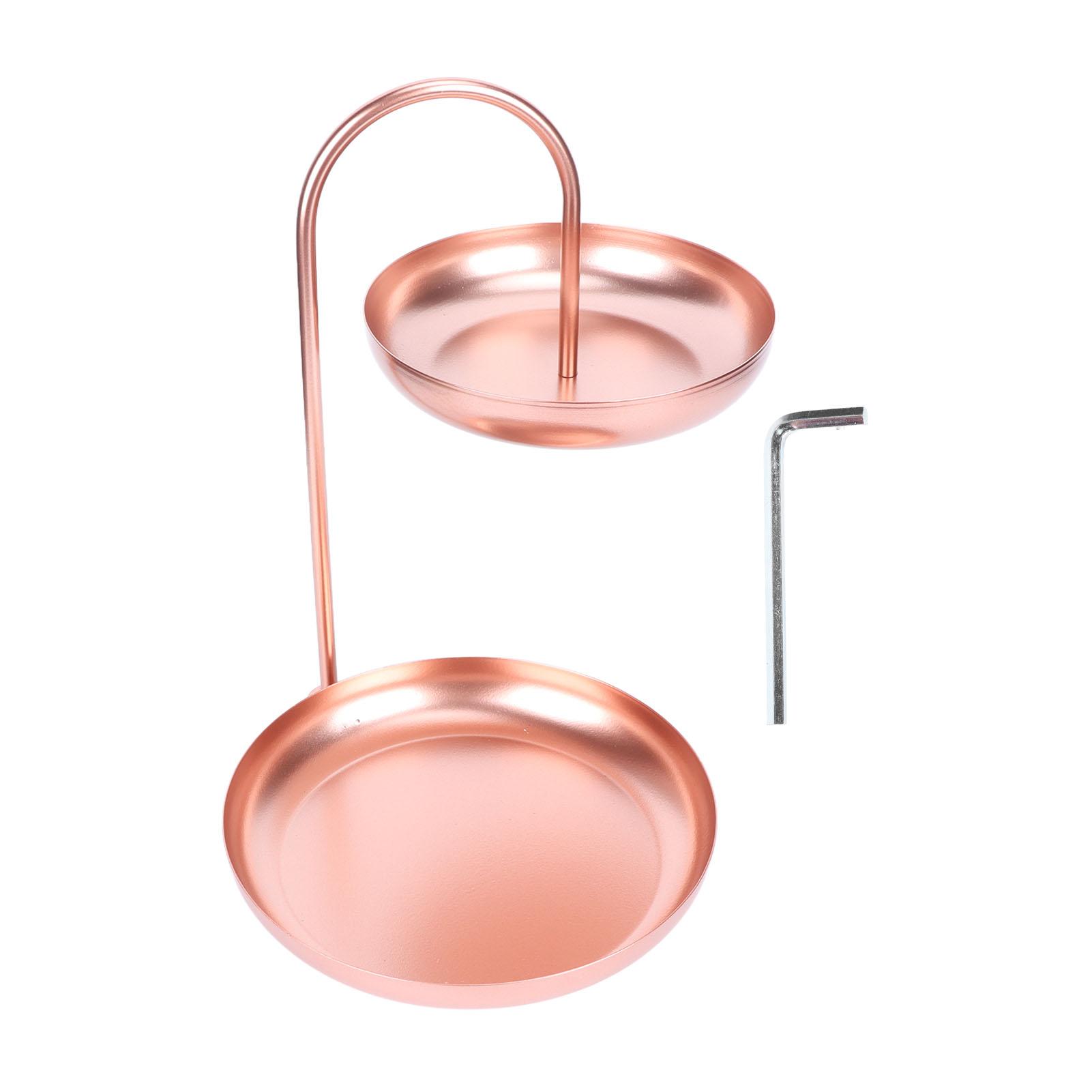 2 Tiered Fruit Tray Large Capacity Simple Nordic Style Rose Gold Metal Snack Tray for Home Office
2 Tiered Fruit Tray Large Capacity Simple Nordic Style Rose Gold Metal Snack Tray for Home Office