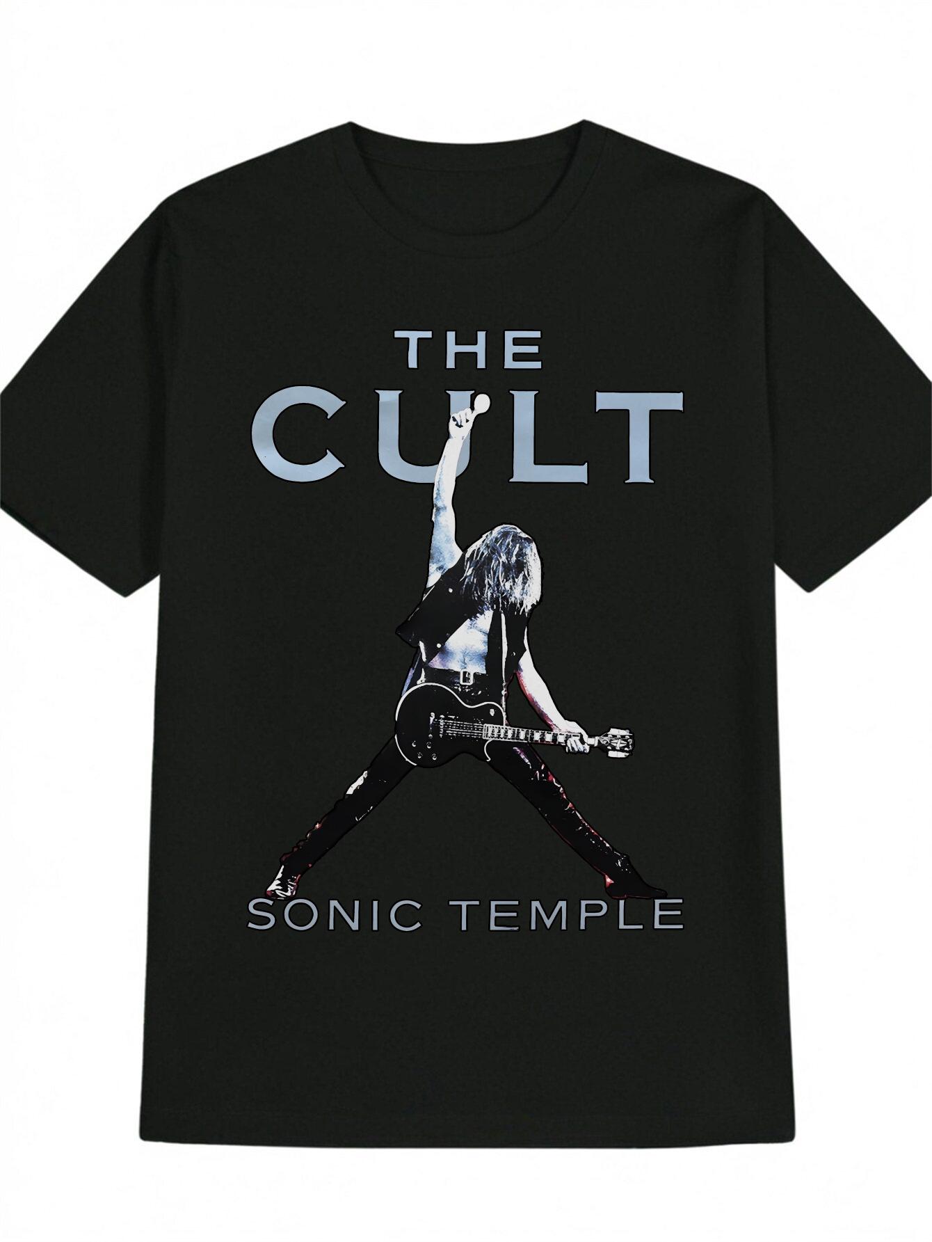 Casual Graphic T-shirt - Black The Cult & Sonic Temple Electric Guitar Print XXXL
Casual Graphic T-shirt - Black The Cult & Sonic Temple Electric Guitar Print XXXL
