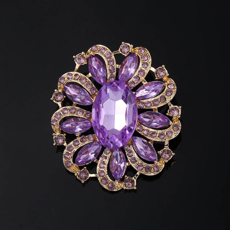 SKEDS Fashion Women Creative Luxury Rhinestone Shiny Brooches Pins Exquisite Crystal Lady Party Banquet Accessories Jewelry фіолетовий
SKEDS Fashion Women Creative Luxury Rhinestone Shiny Brooches Pins Exquisite Crystal Lady Party Banquet Accessories Jewelry фіолетовий