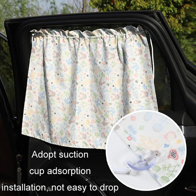 Cute Pattern Printed Car Window Anti-UV Curtain Cotton Cloth Vehicle Side Window Sun Shade Curtain Long-eared Rabbit
Cute Pattern Printed Car Window Anti-UV Curtain Cotton Cloth Vehicle Side Window Sun Shade Curtain Long-eared Rabbit