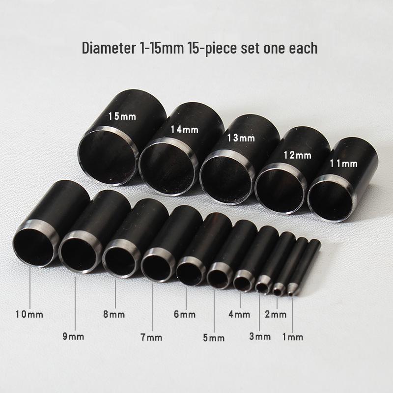 Набор круглых стальных пробойников для кожи ручной работы для вырубки своими руками
Набор круглых стальных пробойников для кожи ручной работы для вырубки своими руками