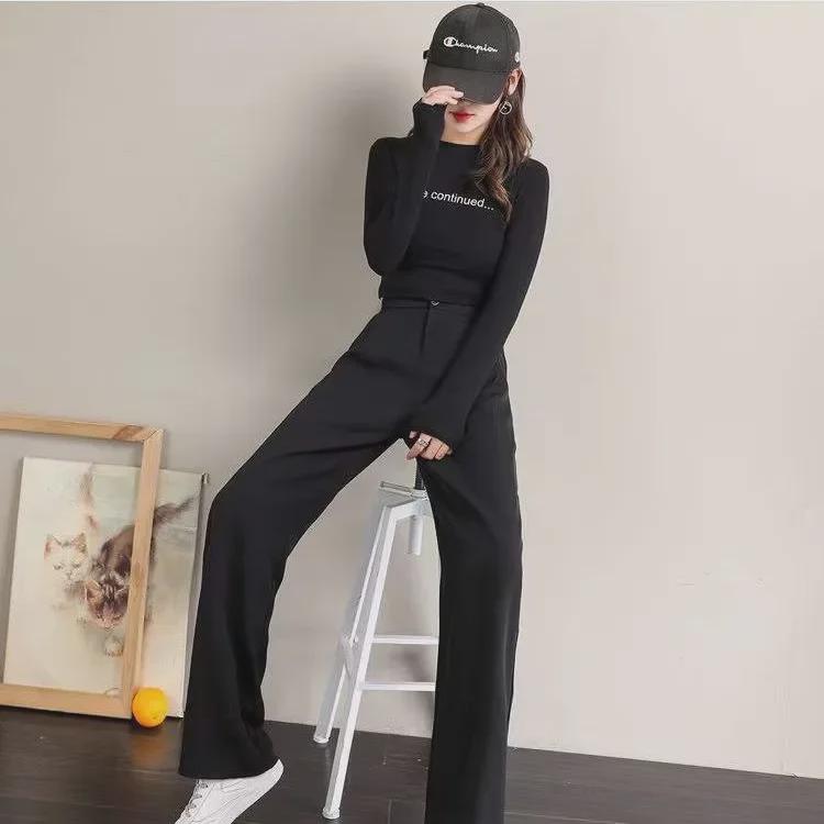 Women s High-Waist Black Wide-Leg Pants: Autumn Fashion with Draped Fit, Plus Sizes Available XS чорний
Women s High-Waist Black Wide-Leg Pants: Autumn Fashion with Draped Fit, Plus Sizes Available XS чорний