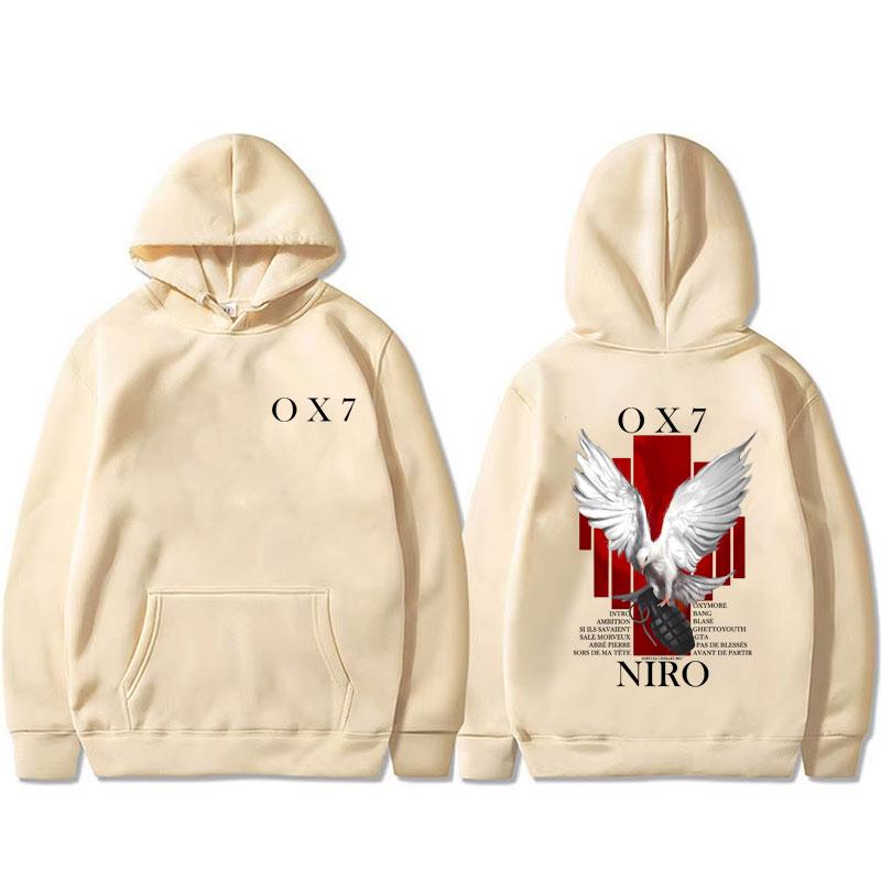 Репер Niro OX7 Альбом Графічне худі Чоловіче Жіноче Хіп-хоп Мода Поп-музика світшот Чоловіче Повсякденне Бавовняне Вінтажне худі-пуловер S
Репер Niro OX7 Альбом Графічне худі Чоловіче Жіноче Хіп-хоп Мода Поп-музика світшот Чоловіче Повсякденне Бавовняне Вінтажне худі-пуловер S