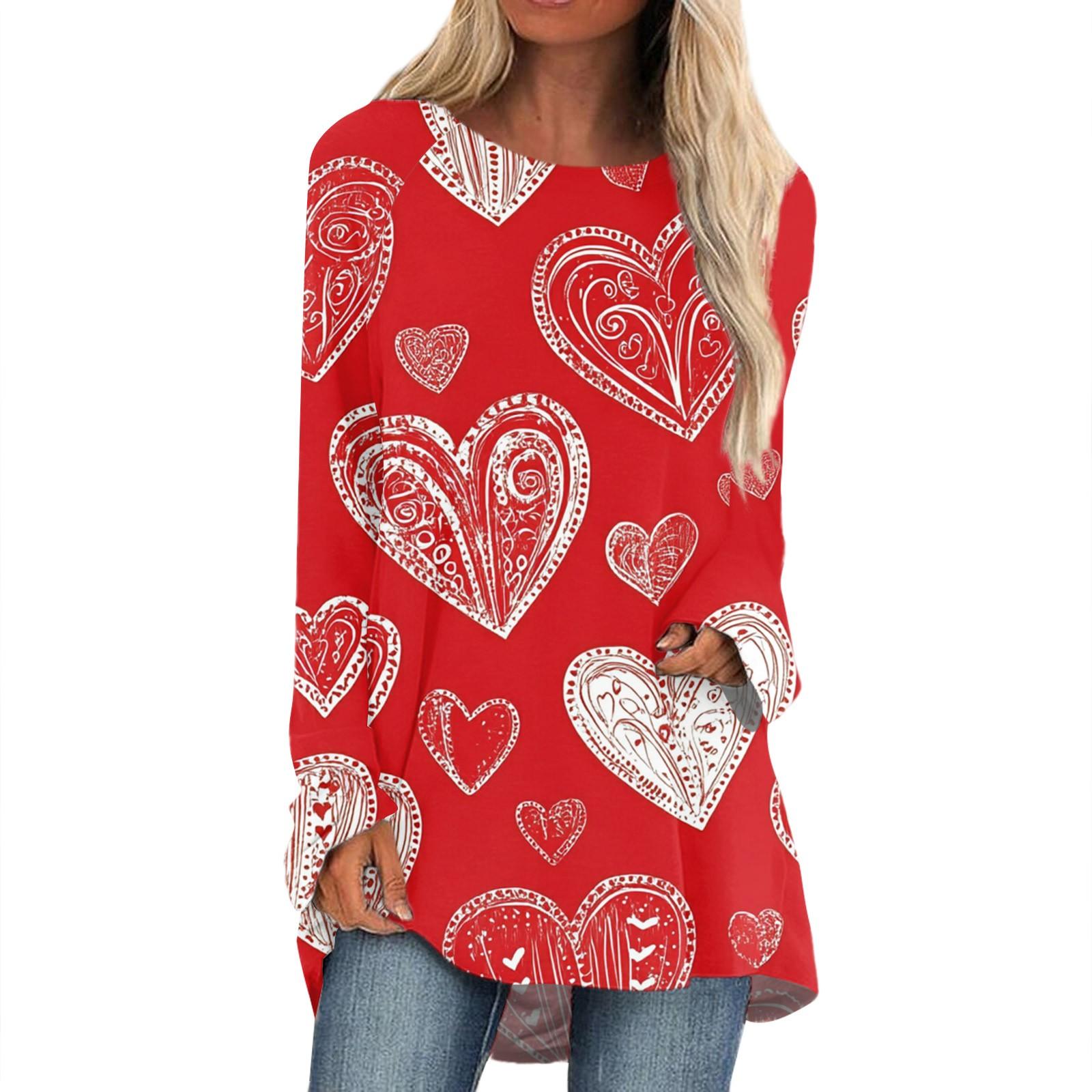 Женская мода повседневная блузка с длинным рукавом и принтом «Любовь ко Дню святого Валентина», круглый вырез, пуловер M чёрный
Женская мода повседневная блузка с длинным рукавом и принтом «Любовь ко Дню святого Валентина», круглый вырез, пуловер M чёрный