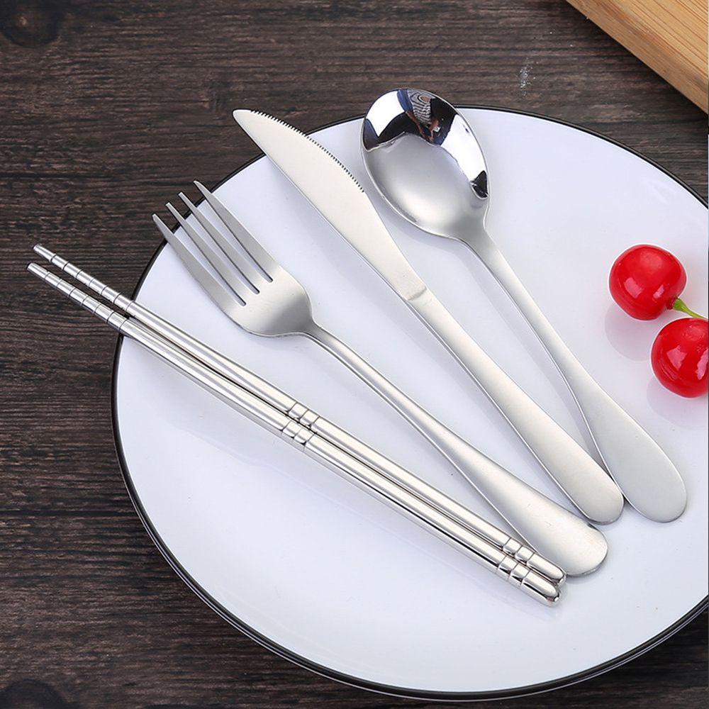 Travel Stainless Steel Reusable Metal Spoon Fork Chopsticks Cutlery Dinnerware Set Tableware
Travel Stainless Steel Reusable Metal Spoon Fork Chopsticks Cutlery Dinnerware Set Tableware
