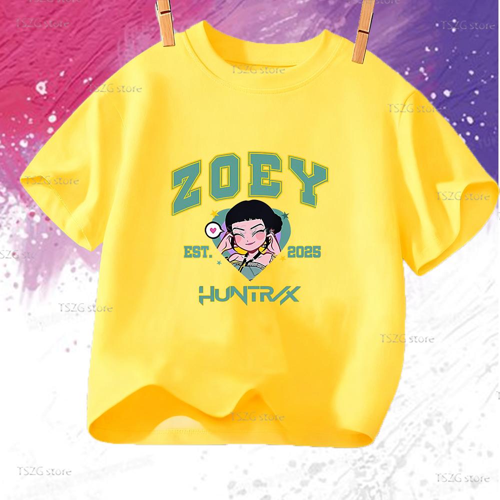 Summer Kpop Demon Hunters ZOEY Cartoon Children T-Shirt Kids Girl Boy T Shirt Hot Movie Print Cute Baby Tee Top Fan Clothing 150
Summer Kpop Demon Hunters ZOEY Cartoon Children T-Shirt Kids Girl Boy T Shirt Hot Movie Print Cute Baby Tee Top Fan Clothing 150