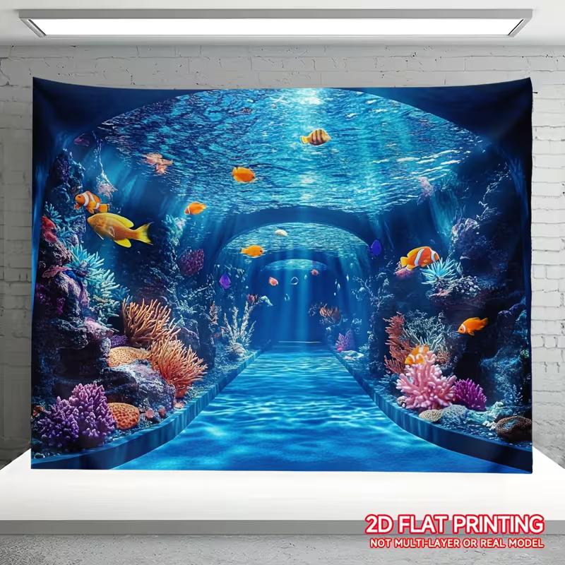 2D Underwater Coral Reef Tapestry, Ocean Aquarium Tunnel with Clownfish Wall Art Decor 47.2x31.5inch/120*80cm
2D Underwater Coral Reef Tapestry, Ocean Aquarium Tunnel with Clownfish Wall Art Decor 47.2x31.5inch/120*80cm
