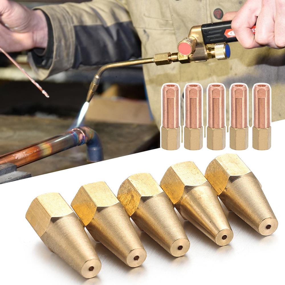 5pcs Cutting Welding Accessory Pure Copper Oxygen Welding H01-2 Torch Tip Gas Brazing Torch Nozzle 5pcs Acetylene Version
5pcs Cutting Welding Accessory Pure Copper Oxygen Welding H01-2 Torch Tip Gas Brazing Torch Nozzle 5pcs Acetylene Version