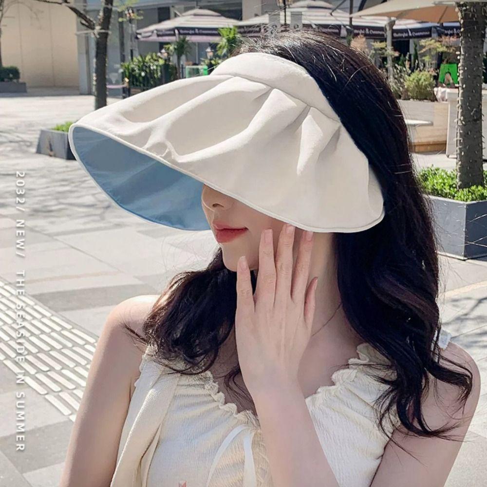 Topless Female Shell Hat Sweet Foldable Visor Cap Summer Sun Protection Cap Girls синій
Topless Female Shell Hat Sweet Foldable Visor Cap Summer Sun Protection Cap Girls синій