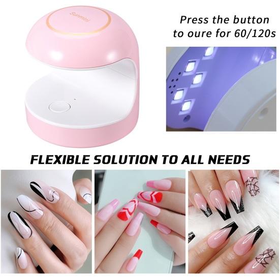 Yousheng 1 Set Nail Lamp Fast Dry USB LED Nail Lamp Compact Portable Nail Manicure Machine for Gel Polish Nail Art
Yousheng 1 Set Nail Lamp Fast Dry USB LED Nail Lamp Compact Portable Nail Manicure Machine for Gel Polish Nail Art