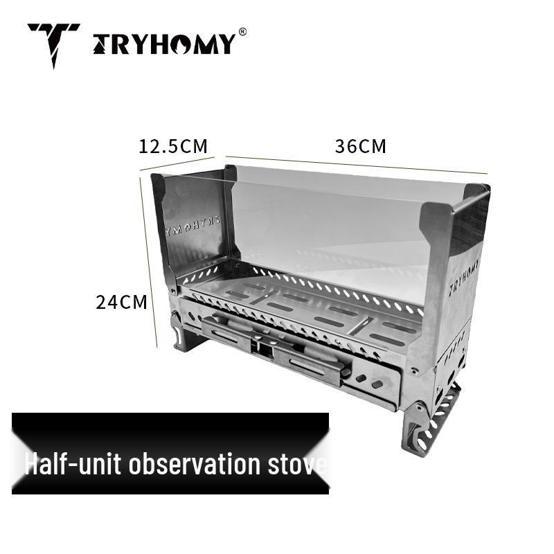 Tread Seek Outdoor Foldable Firewood Stove - High Transparency, Anti-Scald, Dual-View for Camping & BBQ
Tread Seek Outdoor Foldable Firewood Stove - High Transparency, Anti-Scald, Dual-View for Camping & BBQ