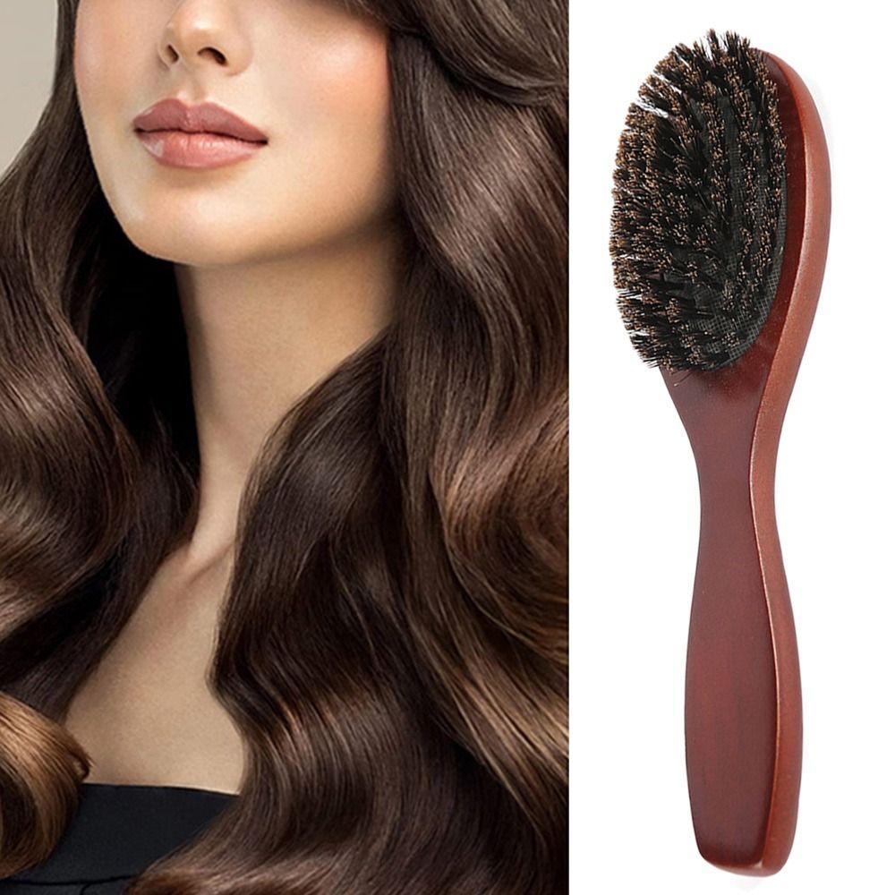 with Boar Bristles Air Bag Comb Air Cushion Scalp Massage Comb Travel Boar Bristle Brush Comb темно-коричневого кольору
with Boar Bristles Air Bag Comb Air Cushion Scalp Massage Comb Travel Boar Bristle Brush Comb темно-коричневого кольору