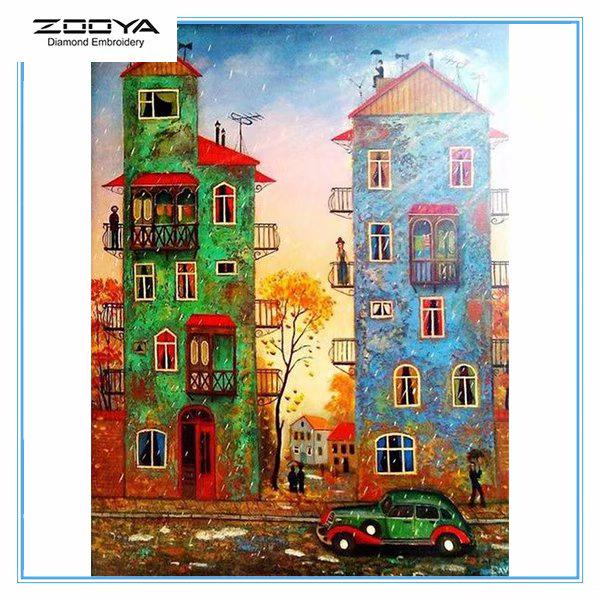 ZOOYA DIY Полный круглый алмаз картина акварель здание мозаика домашний декор вышивка крестом
ZOOYA DIY Полный круглый алмаз картина акварель здание мозаика домашний декор вышивка крестом