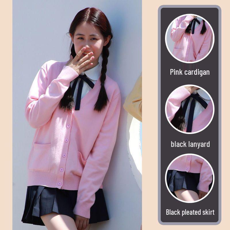 Japanese School Style Women s Yellow Knitted Cardigan Sweater - Versatile and Loose Fit XS
Japanese School Style Women s Yellow Knitted Cardigan Sweater - Versatile and Loose Fit XS