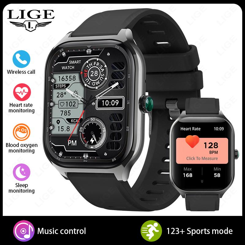 NEW 2.01 HD Display Make/Answer Phone Calls Smart Watch Blood Oxygen Heart Rate Fitness Tracking Smartwatch For Women Men чорний
NEW 2.01 HD Display Make/Answer Phone Calls Smart Watch Blood Oxygen Heart Rate Fitness Tracking Smartwatch For Women Men чорний