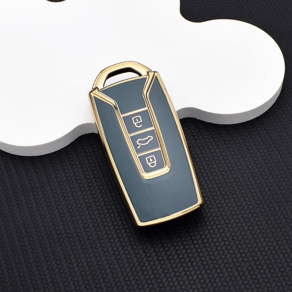 Soft Durable TPU Key Fob Cover for Volkswagen Touareg 2018-2023 - 3 Button Car Remote Protective Case with Key Chain Key Rings
Soft Durable TPU Key Fob Cover for Volkswagen Touareg 2018-2023 - 3 Button Car Remote Protective Case with Key Chain Key Rings