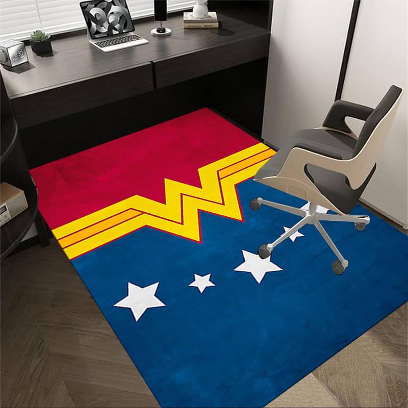 1PC Wonder Woman Non-Slip Floor carpet, suitable for Office, bedroomand playrooms. It can also be used as a sofa footrest cover-T90 60cm by 90cm
1PC Wonder Woman Non-Slip Floor carpet, suitable for Office, bedroomand playrooms. It can also be used as a sofa footrest cover-T90 60cm by 90cm