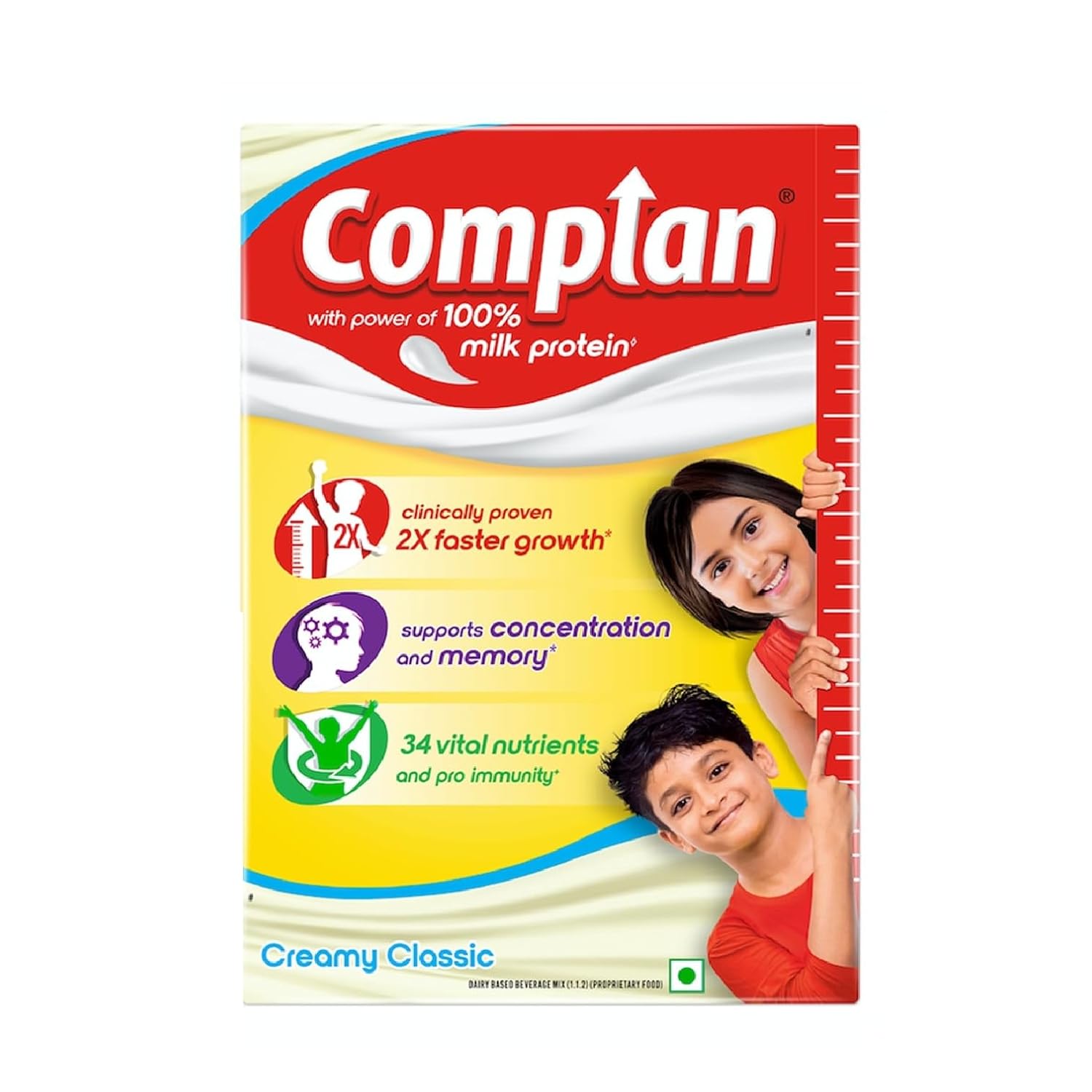 Complan Nutrition Drink Powder for Children Creamy Classic Flavour 500 g Pack of 1 Healthy Growth Beverage
Complan Nutrition Drink Powder for Children Creamy Classic Flavour 500 g Pack of 1 Healthy Growth Beverage