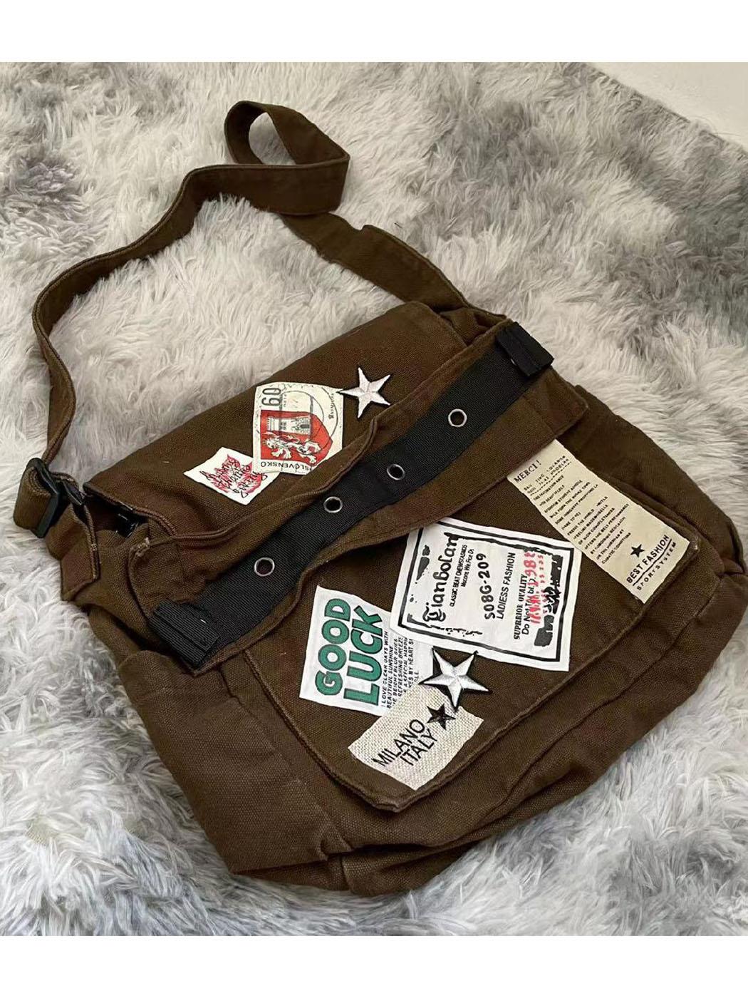 JIAERDI Vintage Casual Crossbody Bags Women Preppy Style Patchwork Messenger Bag Female Harajuku Grunge Aesthetic Y2k Handbag коричневий
JIAERDI Vintage Casual Crossbody Bags Women Preppy Style Patchwork Messenger Bag Female Harajuku Grunge Aesthetic Y2k Handbag коричневий
