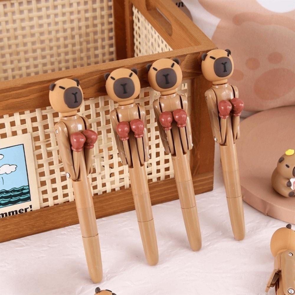 Cartoon Decompression Capybara Boxing Pen Stress Relief Student Stationery Funny Boxing Pen Ballpoint Pen Gift
Cartoon Decompression Capybara Boxing Pen Stress Relief Student Stationery Funny Boxing Pen Ballpoint Pen Gift