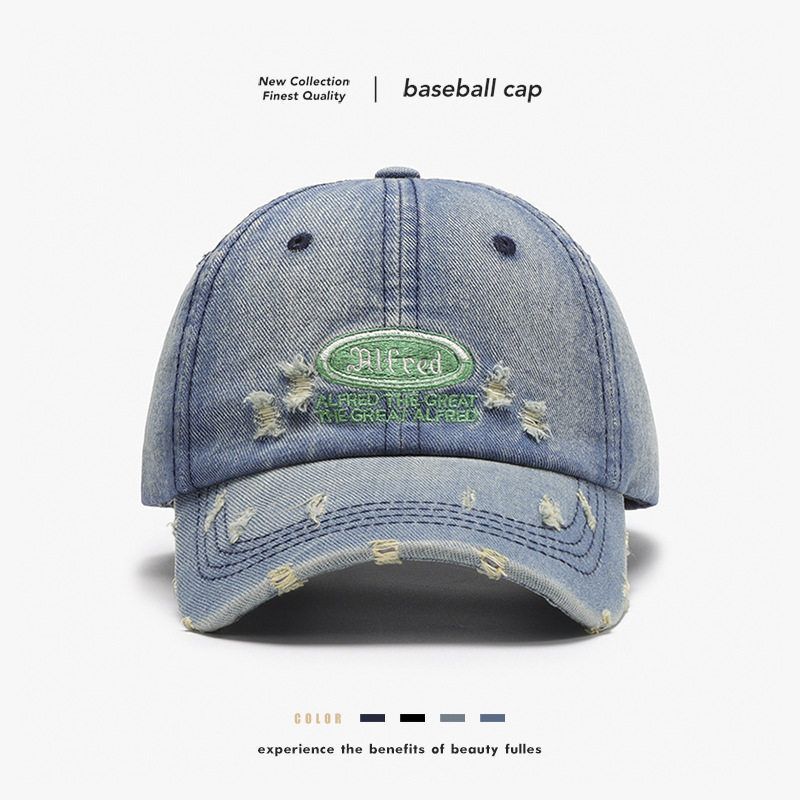 Letter embroidery worn washed soft top fashion versatile neutral baseball cap outdoor curved brim cap adjustable
Letter embroidery worn washed soft top fashion versatile neutral baseball cap outdoor curved brim cap adjustable