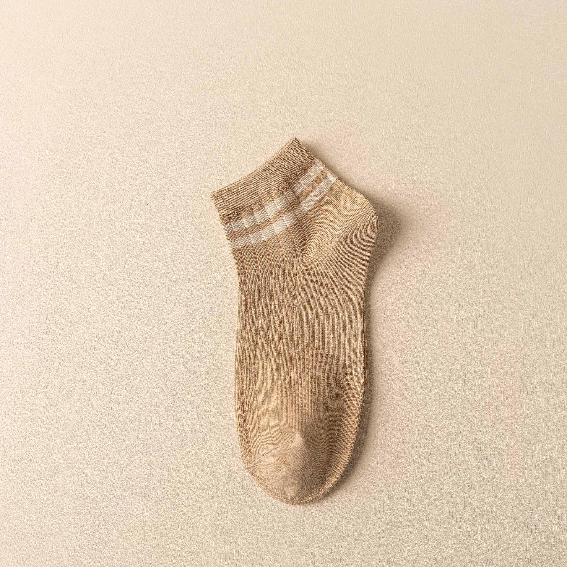 Чоловічі весняно-літні смугасті шкарпетки-слідки: Вологовідвідний, Дихаючий, Тонкий, З низьким вирізом One Size світло-коричневого кольору
Чоловічі весняно-літні смугасті шкарпетки-слідки: Вологовідвідний, Дихаючий, Тонкий, З низьким вирізом One Size світло-коричневого кольору