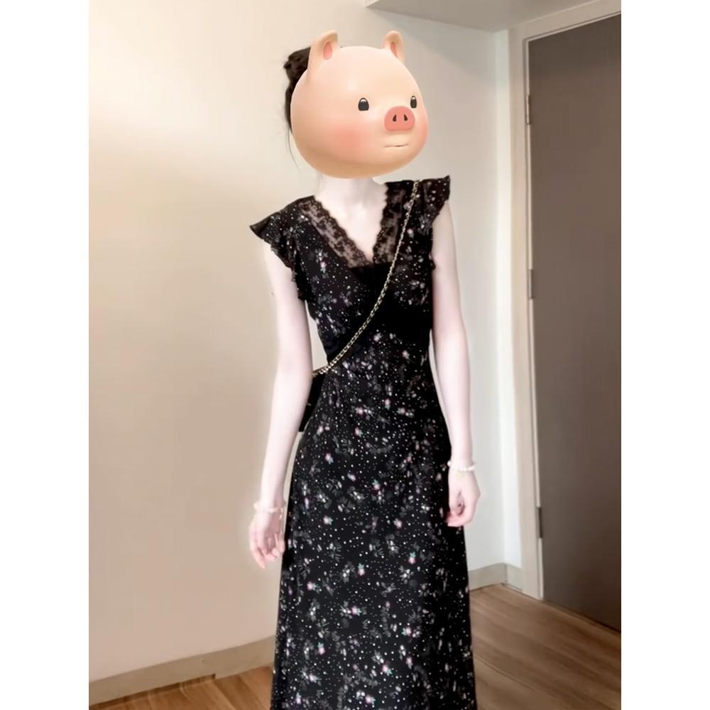 Темпераментное черное кружевное цветочное платье женская одежда лето элегантные новые модели красивое платье с приталенной талией XL- (recommended 110-60kg)
Темпераментное черное кружевное цветочное платье женская одежда лето элегантные новые модели красивое платье с приталенной талией XL- (recommended 110-60kg)