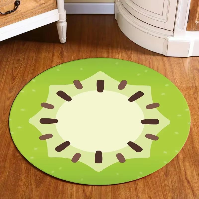 VIKAMA Lovely Kiwi Pattern Round Carpet Living Room Decorative Cushion Children s Room Fruit Theme Non-Slip Floor Mats 60cm x 60cm
VIKAMA Lovely Kiwi Pattern Round Carpet Living Room Decorative Cushion Children s Room Fruit Theme Non-Slip Floor Mats 60cm x 60cm