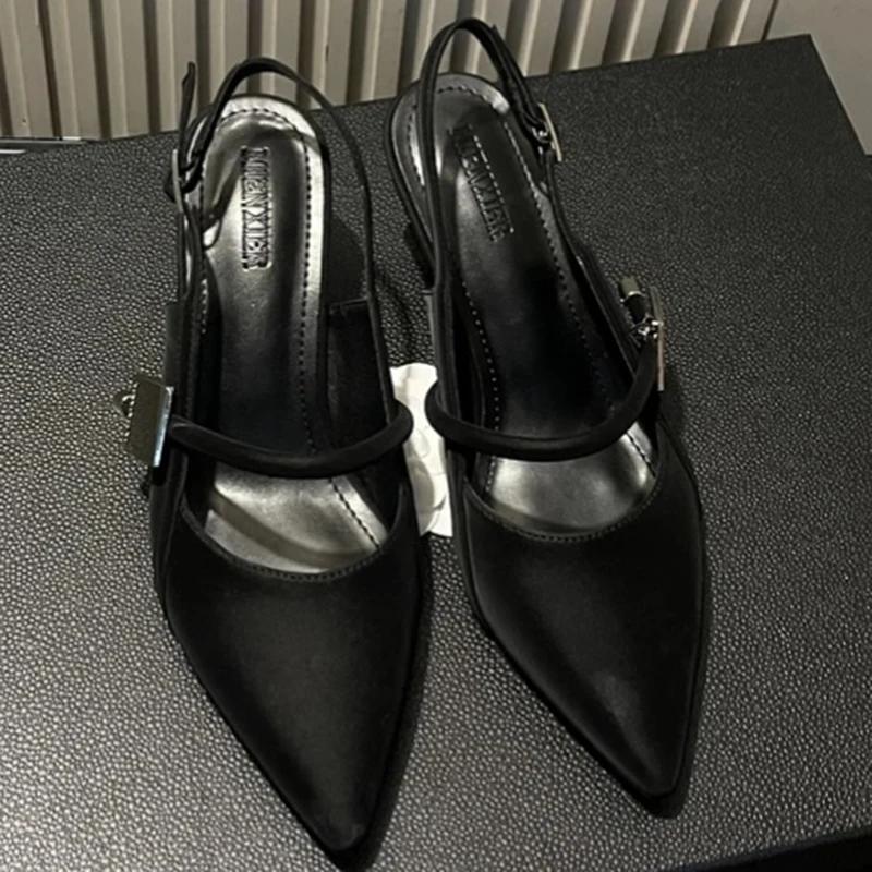 Fashion New Style Buckle Pointed Toe Sandals for Women Elegant Back Strap Sandalias Woman Spring 2025 Outdoor Office Lady Sandal Mujer 40 чёрный
Fashion New Style Buckle Pointed Toe Sandals for Women Elegant Back Strap Sandalias Woman Spring 2025 Outdoor Office Lady Sandal Mujer 40 чёрный