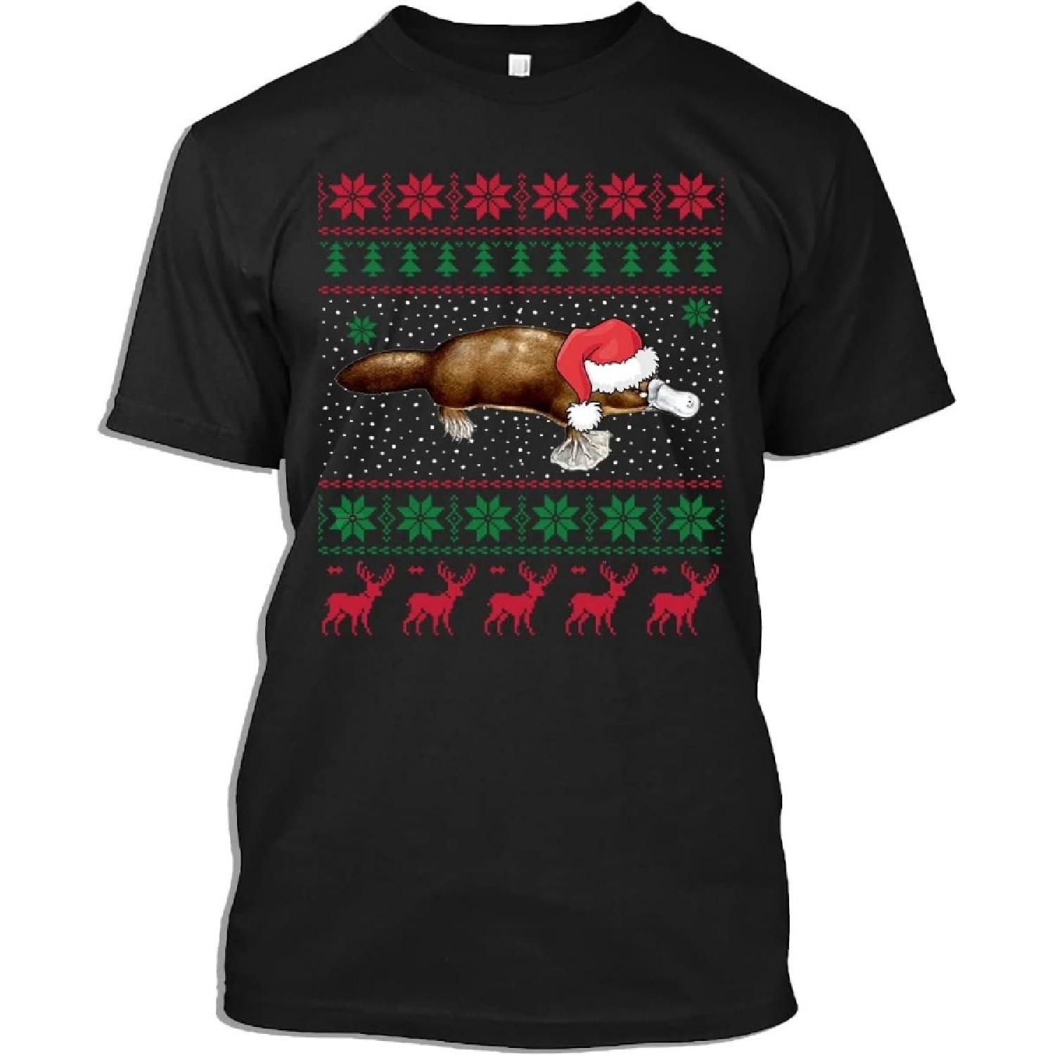 Christmas Tshirt Platypus Christmas Santa Hat Funny Xmas Animal Lovers Gift T-Shirt for Men Women, Black, Large XXXXXL чорний
Christmas Tshirt Platypus Christmas Santa Hat Funny Xmas Animal Lovers Gift T-Shirt for Men Women, Black, Large XXXXXL чорний