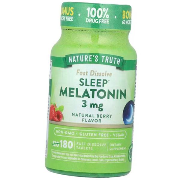 Мелатонін таблетки, Sleep Melatonin 3, Nature s Truth 180 табл. Ягідний мікс (72509021) 180tab Berry mix
Мелатонін таблетки, Sleep Melatonin 3, Nature s Truth 180 табл. Ягідний мікс (72509021) 180tab Berry mix