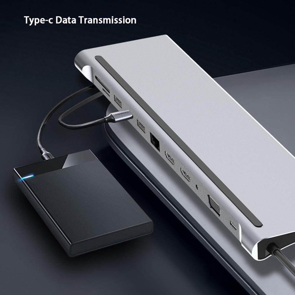 12 в 1 USB C HUB Type C Splitter к HDMI-совместимому 4K RJ45 VGA Multi USB Splitter Док-станция Адаптер для ноутбука Macbook
12 в 1 USB C HUB Type C Splitter к HDMI-совместимому 4K RJ45 VGA Multi USB Splitter Док-станция Адаптер для ноутбука Macbook