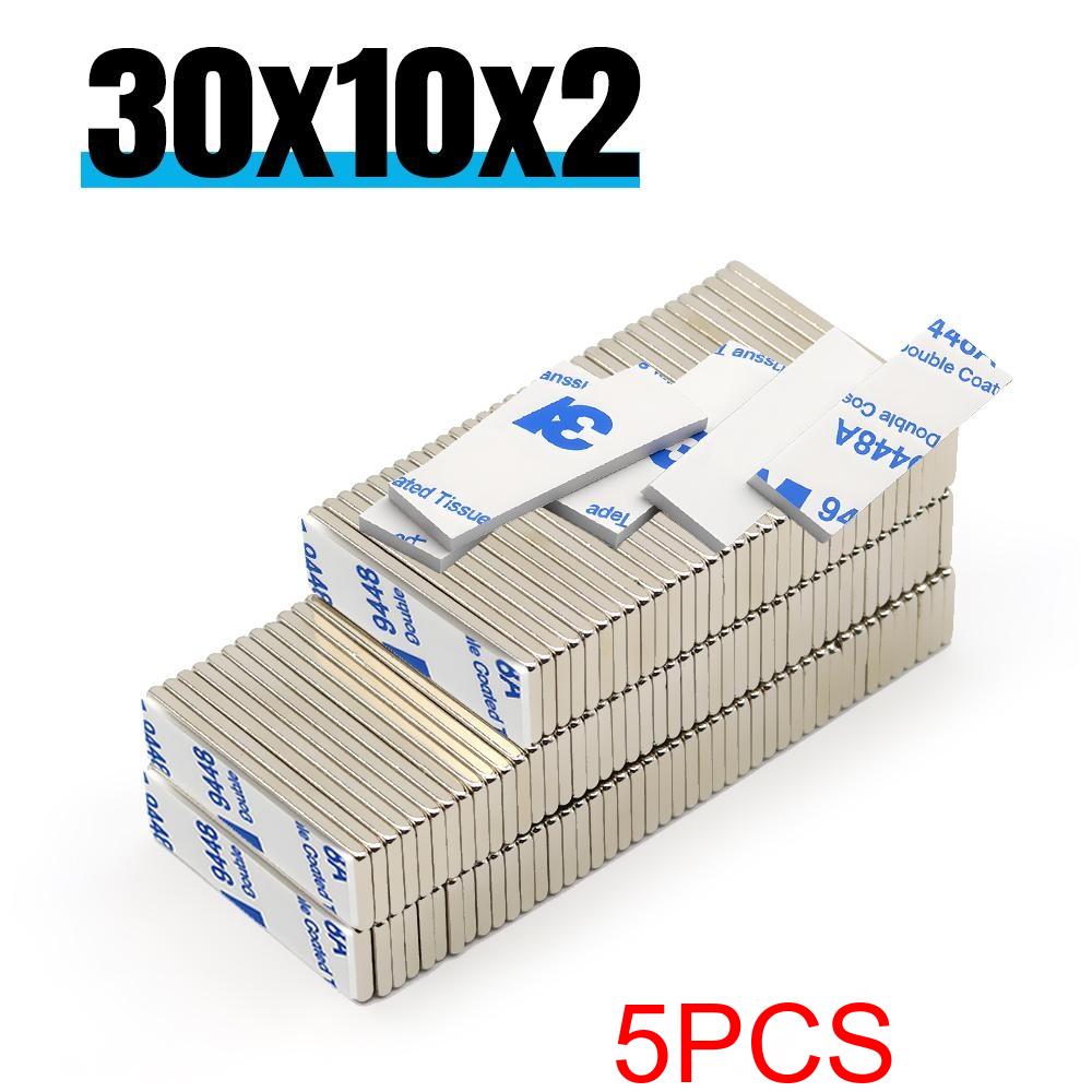 30x10x2mm Super Powerful Blcok Neodymium Magnet With double-sided adhesive Magnet N35 Strong Permanent Magnetic refrigerator
30x10x2mm Super Powerful Blcok Neodymium Magnet With double-sided adhesive Magnet N35 Strong Permanent Magnetic refrigerator