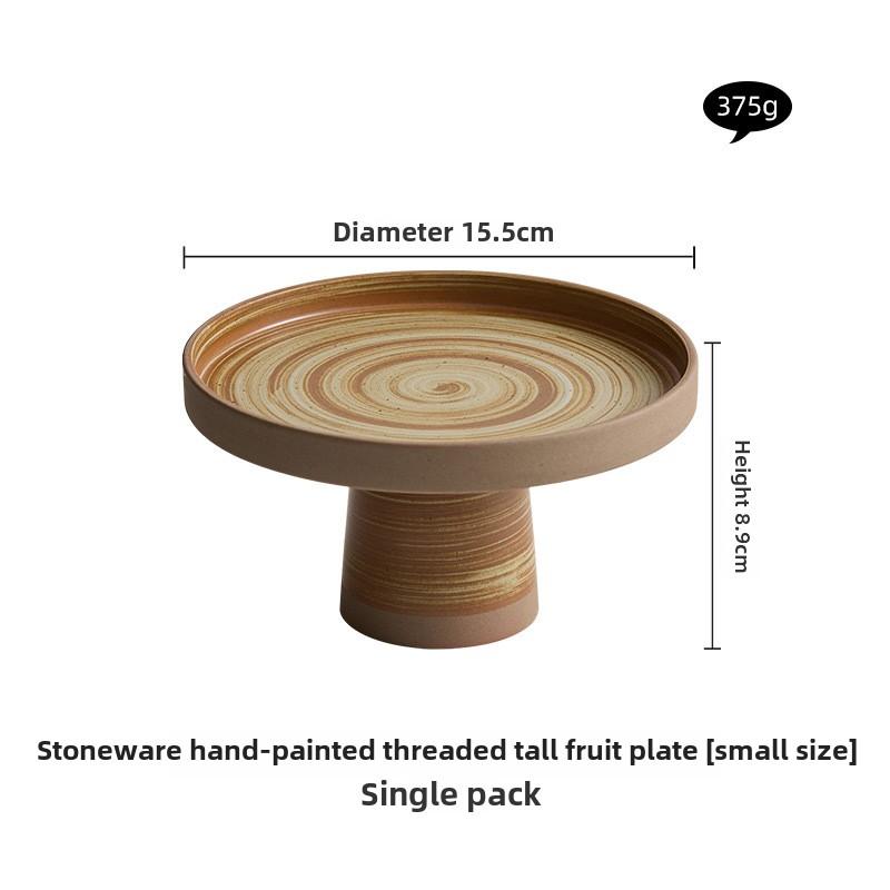 BRCoarse Pottery Fruit Platter Restaurant Dessert Snack Platter Molecular Cuisine Tableware Retro High Footed Salad Sashimi PlateEY
BRCoarse Pottery Fruit Platter Restaurant Dessert Snack Platter Molecular Cuisine Tableware Retro High Footed Salad Sashimi PlateEY