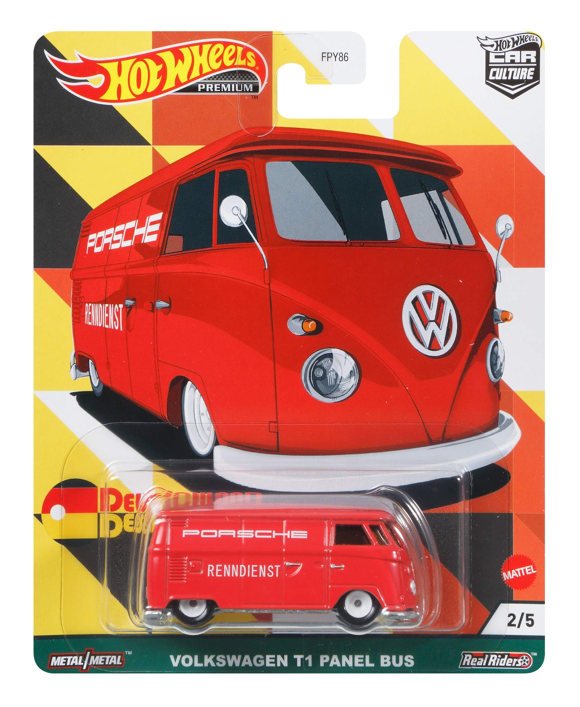 Hot Wheels Car Culture Deutschland Design - Volkswagen T1 Panel Bus GRJ71
Hot Wheels Car Culture Deutschland Design - Volkswagen T1 Panel Bus GRJ71