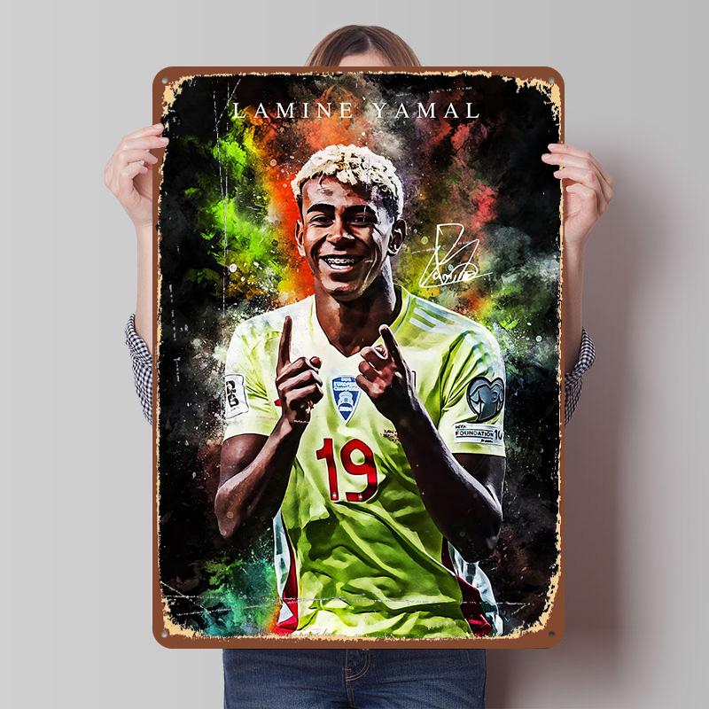 Lamine Yamal Portrait Tin Plaque Poster Customized Wall Art Retro Vintage Metal Signs for Room Office Decor Decoration Gaming 7.9x11.8In(20x30cm)
Lamine Yamal Portrait Tin Plaque Poster Customized Wall Art Retro Vintage Metal Signs for Room Office Decor Decoration Gaming 7.9x11.8In(20x30cm)