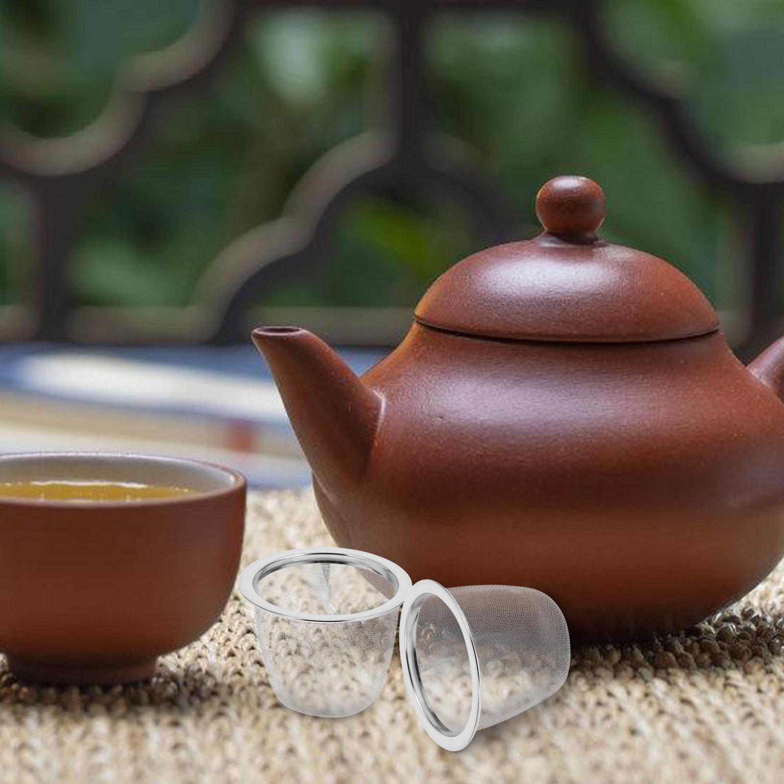 2Pcs Tea Infuser Basket Stainless Steel Fine Mesh Strainer for Teapot Replacement Clear Tea Filtration Smooth Flavor Enhanced 6.4X6.4X4.3CM
2Pcs Tea Infuser Basket Stainless Steel Fine Mesh Strainer for Teapot Replacement Clear Tea Filtration Smooth Flavor Enhanced 6.4X6.4X4.3CM