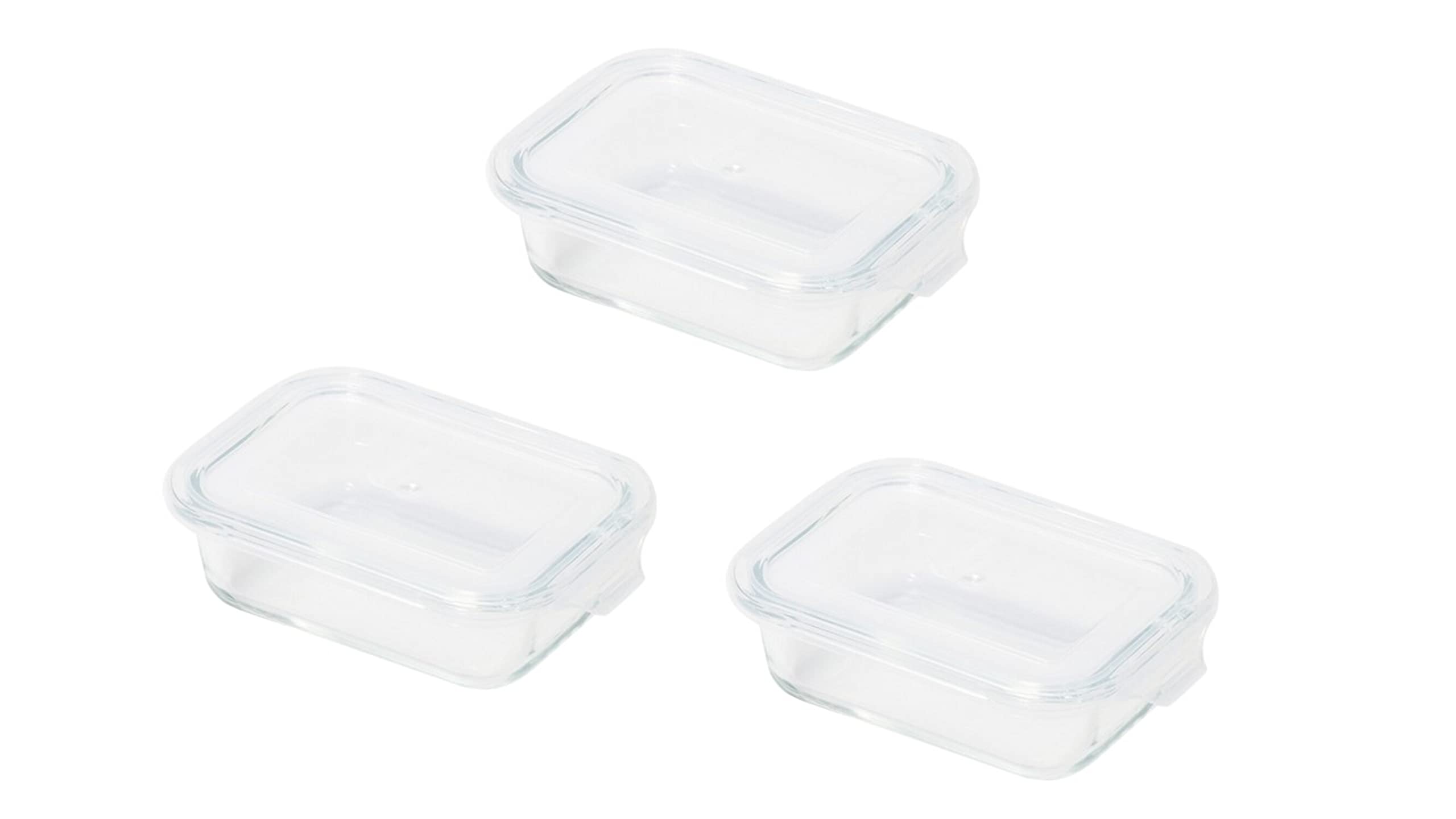 Pearl Metal Heat Resistant Glass Storage Container 350ml Set of 3 Square Shape Lucelle HB-6466
Pearl Metal Heat Resistant Glass Storage Container 350ml Set of 3 Square Shape Lucelle HB-6466