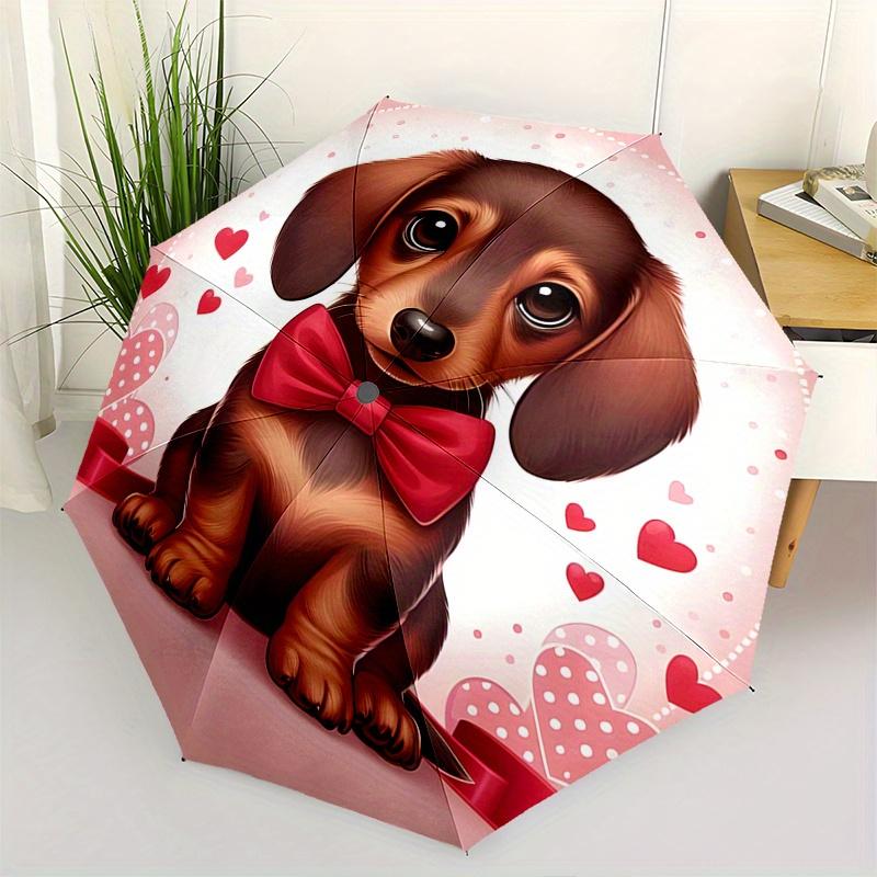 Dachshund, Valentine Theme 8 Bone Hand Automatic Folding Fashion umbrella, Compact and Portable Design, A Perfect Gift for Birthday, Christm
Dachshund, Valentine Theme 8 Bone Hand Automatic Folding Fashion umbrella, Compact and Portable Design, A Perfect Gift for Birthday, Christm