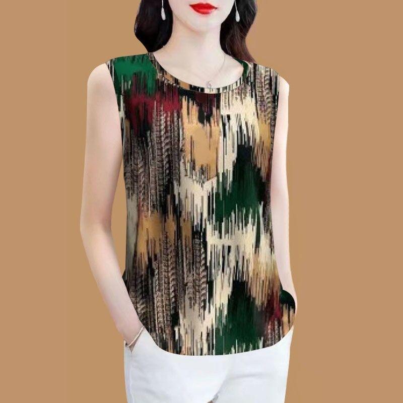 Women s sleeveless vest, summer new style, anti-aging short sleeved T-shirt, fashionable S
Women s sleeveless vest, summer new style, anti-aging short sleeved T-shirt, fashionable S