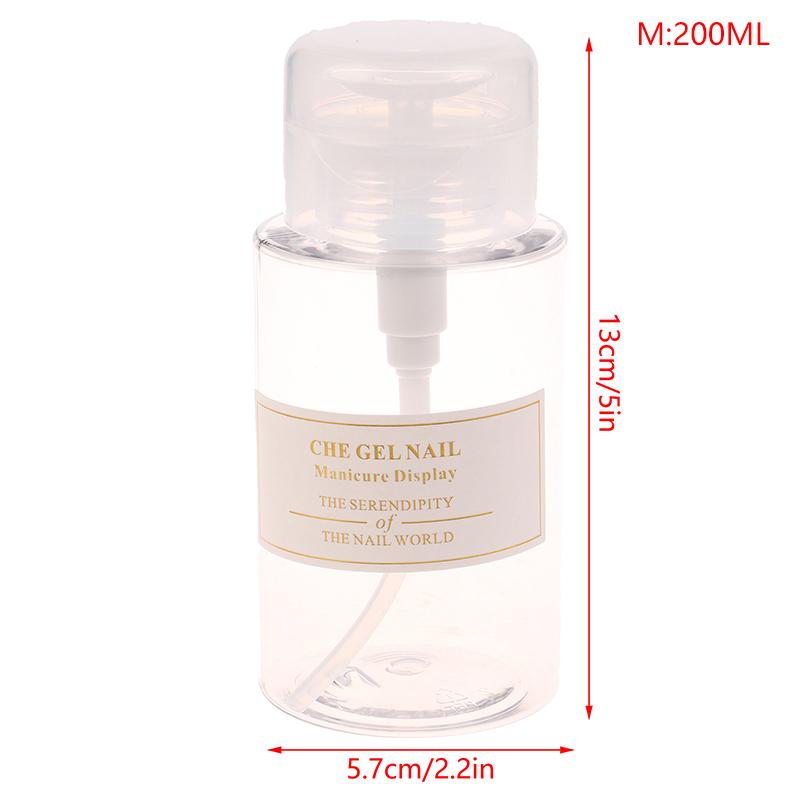 Многоразовый флакон для чистки ногтей Контейнер для многоразового использования Пустой дозатор-насос 200ML
Многоразовый флакон для чистки ногтей Контейнер для многоразового использования Пустой дозатор-насос 200ML