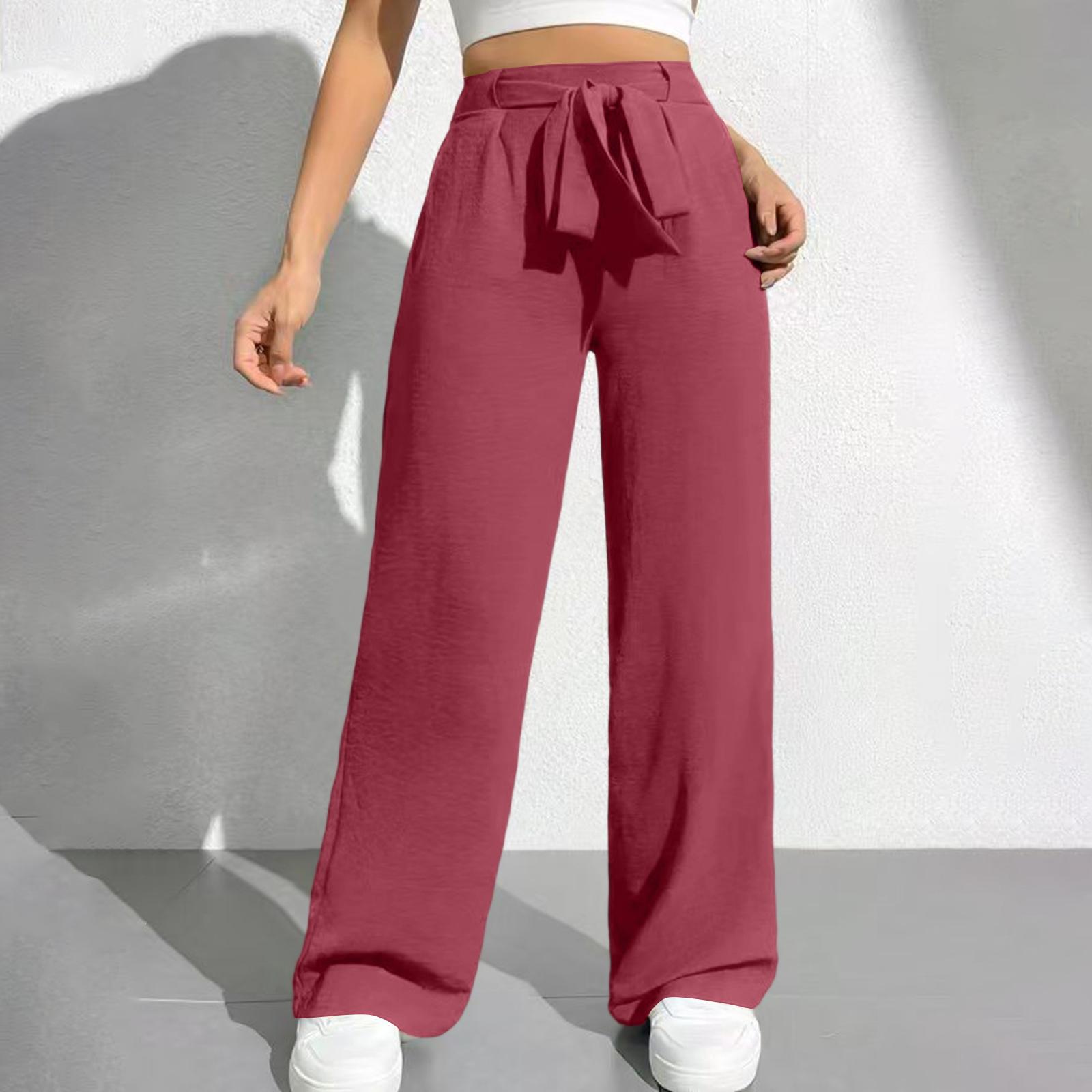 Women s Loose High Waist Color Straight Pocket Casual Pants XL червоний
Women s Loose High Waist Color Straight Pocket Casual Pants XL червоний