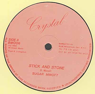 12-дюймовая пластинка SUGAR MINOTT / JENNIFER LARA - Stick And Stone / Perilous Time BM006 Crystal 1985 UK Регги, Ска и Даб Б/У
12-дюймовая пластинка SUGAR MINOTT / JENNIFER LARA - Stick And Stone / Perilous Time BM006 Crystal 1985 UK Регги, Ска и Даб Б/У