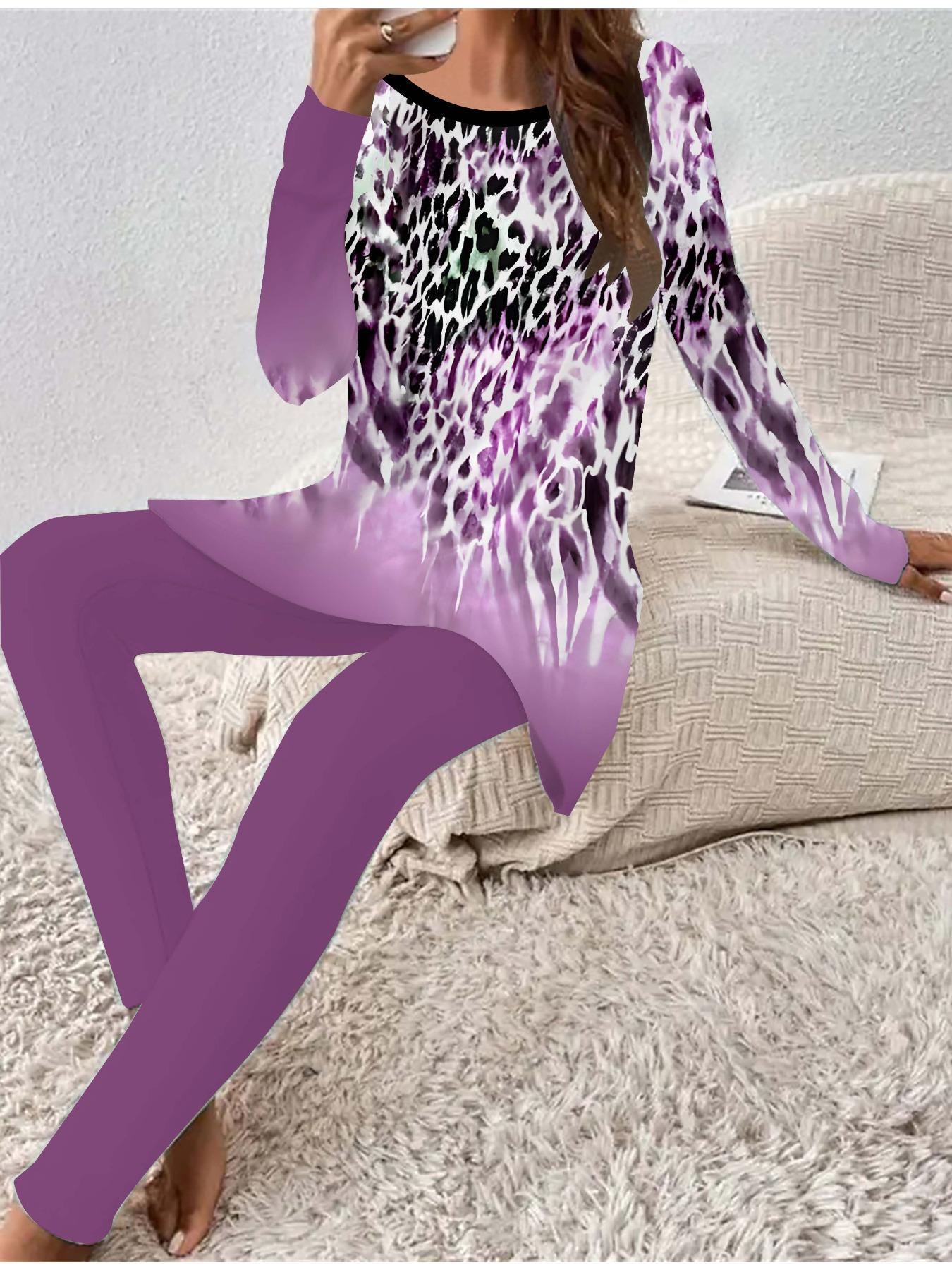 Евро-американская мода 3D-принт Женская футболка с длинным рукавом на все сезоны + Длинные брюки Набор из двух предметов. Идеальный подарок на Новый год и Рождество 8XL розовый
Евро-американская мода 3D-принт Женская футболка с длинным рукавом на все сезоны + Длинные брюки Набор из двух предметов. Идеальный подарок на Новый год и Рождество 8XL розовый