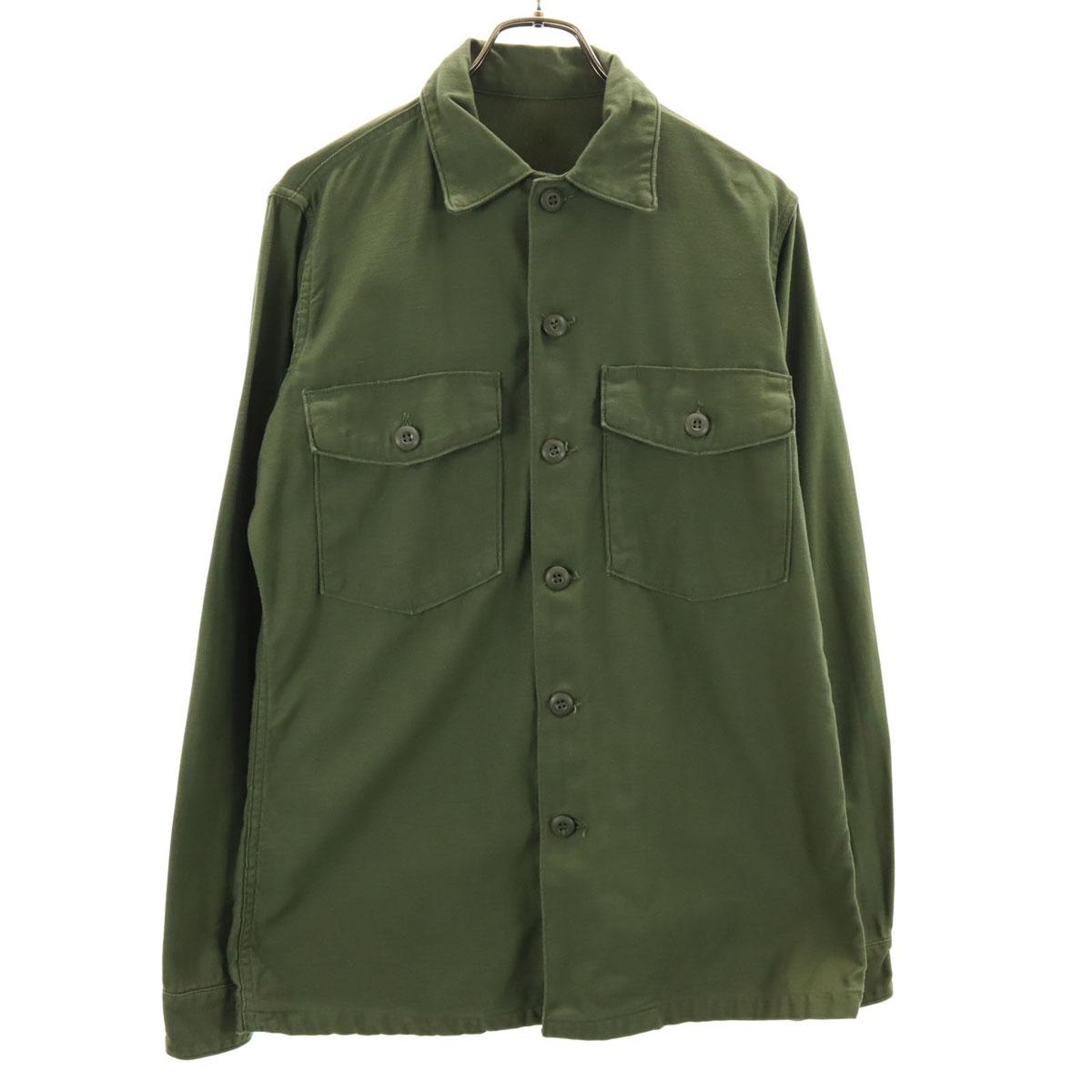 US ARMY 60s Vintage DSA Utilities Long sleeve Military shirt khaki Men s Used
US ARMY 60s Vintage DSA Utilities Long sleeve Military shirt khaki Men s Used